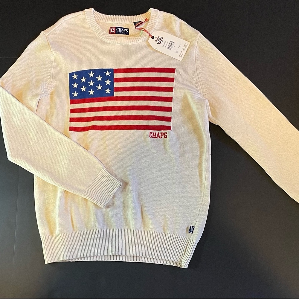 Chaps Throw over sweatshirt